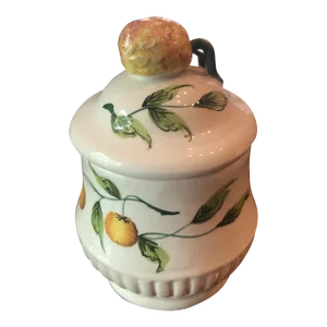 Vintage Hand Painted Italian Jam Pot