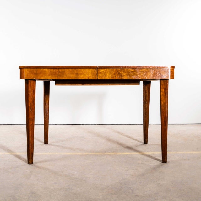 Vintage Rectangular Extendable Halabala Dining Table from Up Zavody, 1950s For Sale - Image 6 of 17