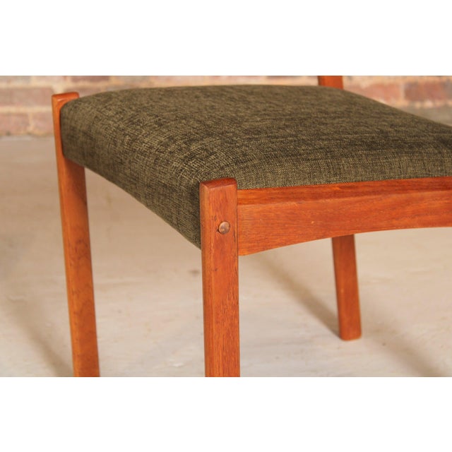 Green Danish Teak Dining Chairs, 1960s, Set of 4 For Sale - Image 8 of 10