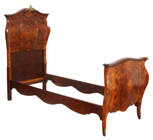 18th Century Venetian Baroque Polychrome Inlaid Daybed