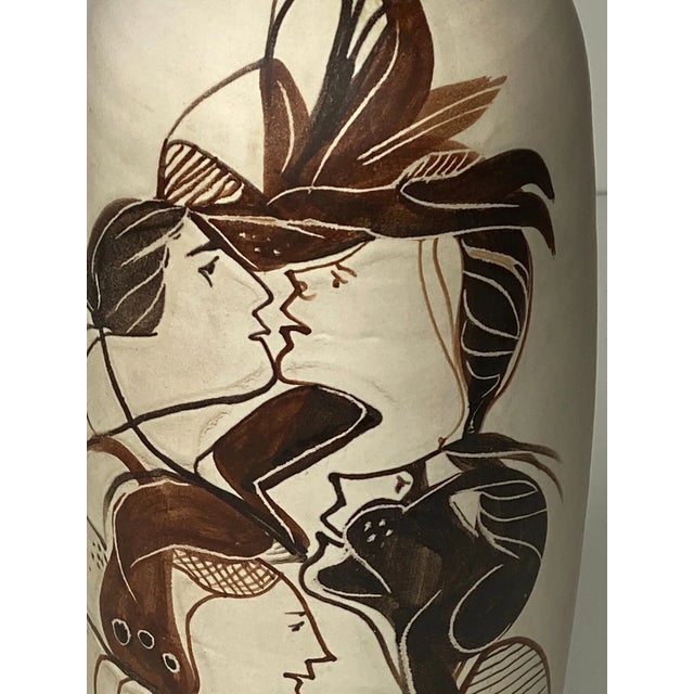 1970s Noma Santo Stefano Di Camastra Studio Art Pottery Vase Italy For Sale - Image 5 of 9