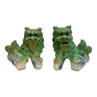 Vintage Chinoiserie Foo Dogs - A Pair For Sale
