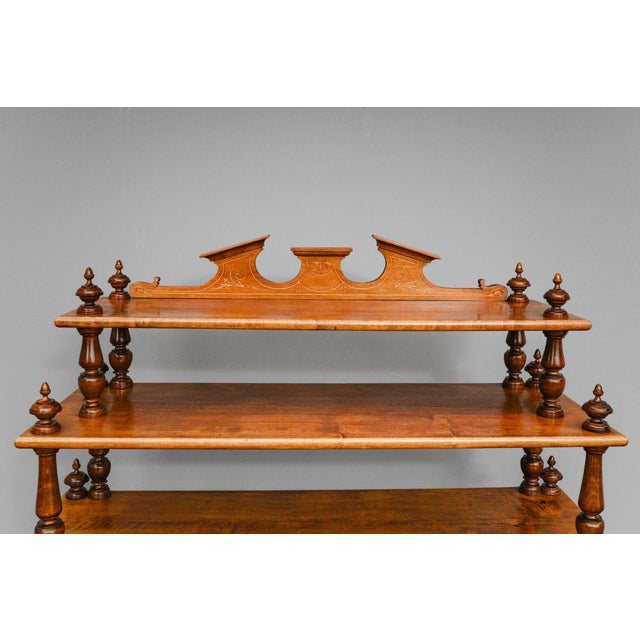 Gründerzeit Tiered Shelf in Walnut, Late 19th Century For Sale - Image 9 of 16