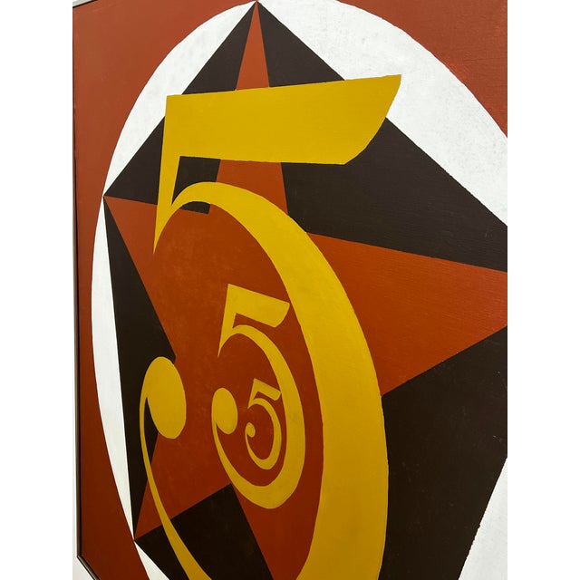 1970s C. 1970s Large Pop Art Painting After Robert Indiana For Sale - Image 5 of 9
