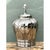 Metal Vintage Silver Mirror Finish Glazed Ceramic Lamp For Sale - Image 7 of 12
