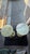 Mid-Century Modern Onyx Tripple Cylinder Base Side Tables Stand Pedestal Tables For Sale In Sacramento - Image 6 of 17
