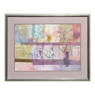 Modern Petroglyph Abstract by Diane Pendleton Steinberg For Sale