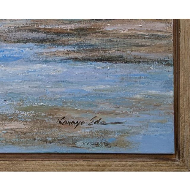 Big Landscape Art With a Great Blue Heron For Sale - Image 4 of 5