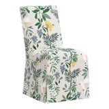 Image of Slipcover Dining Chair in Belize Chinoiserie Cream For Sale