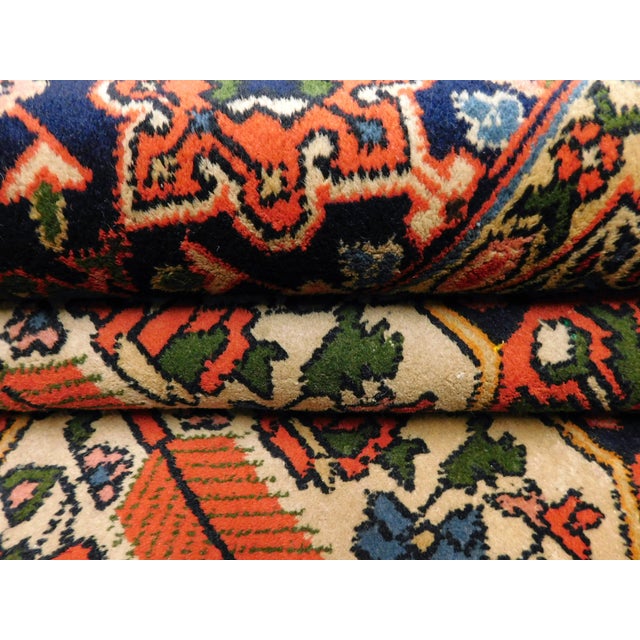 Vintage Bakhtiar Style Hand Knotted Indian Rug. 8'3"x 10' For Sale - Image 16 of 16