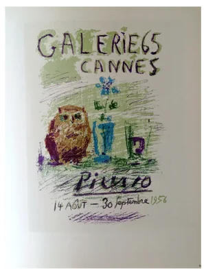 Pablo Picasso, Poster, 1959, Lithograph