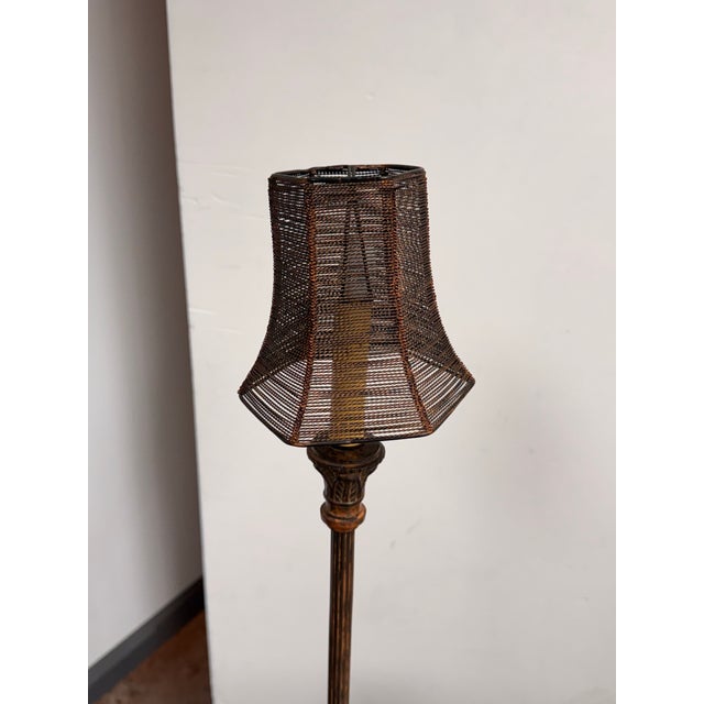 Ethan Allen Brantan Candlestick Table Lamp For Sale - Image 11 of 12