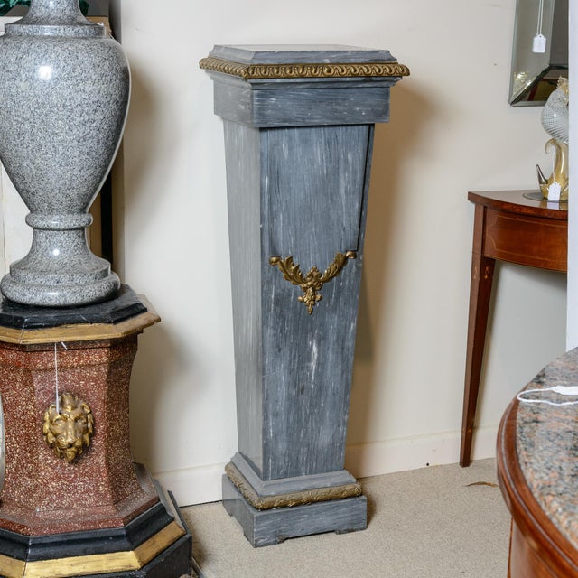 Large French Marble Column With Ormolu Mounts For Sale In West Palm - Image 6 of 6