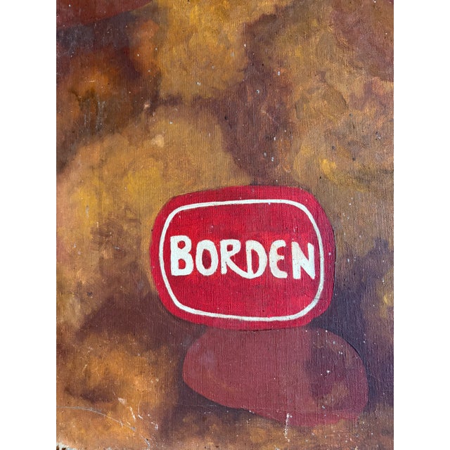 1970s Original 1970's Hand-Painted Cracker Jack Advertising Canvas on Keyed Professional Stretchers 24" X 48" For Sale - Image 5 of 7