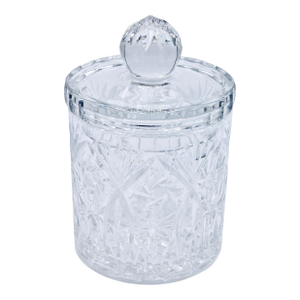 Mid 20th Century Italian Crystal Biscuit Jar