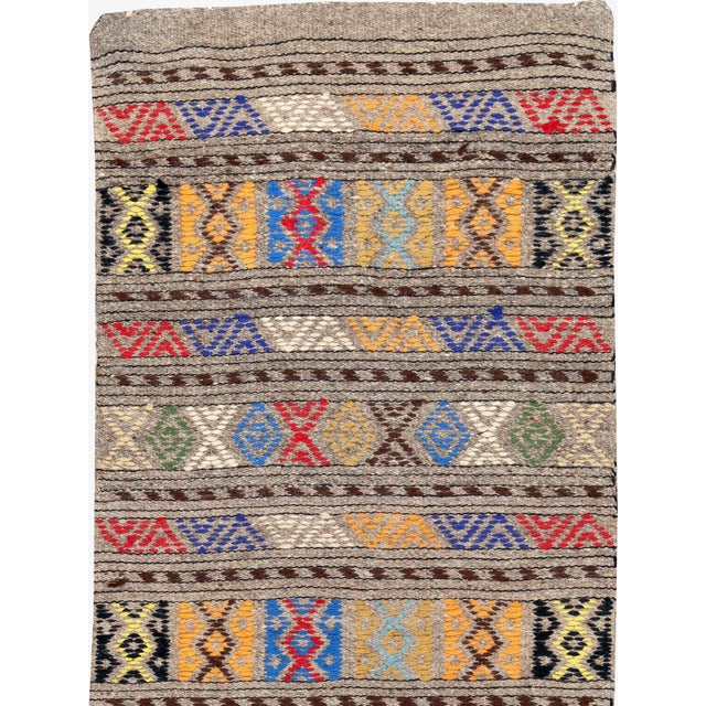 Tribal Galerie Shabab Collection Mid-20th Century Turkish Kilim Flatweave Rug For Sale - Image 3 of 3