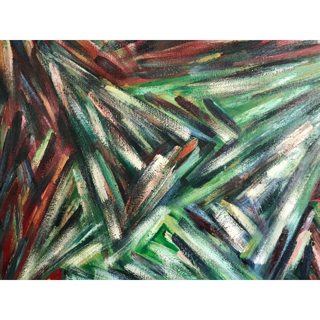 Iron Kites Original Abstract Expressionism Oil Painting by Monique Nichols For Sale In New York - Image 6 of 12