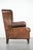 Large Vintage Wing Club Chair in Sheepskin Leather For Sale - Image 3 of 15
