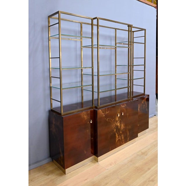 Lacquered Bookcase attributed to Guy Lefèvre for Maison Jansen, 1970s For Sale - Image 11 of 18