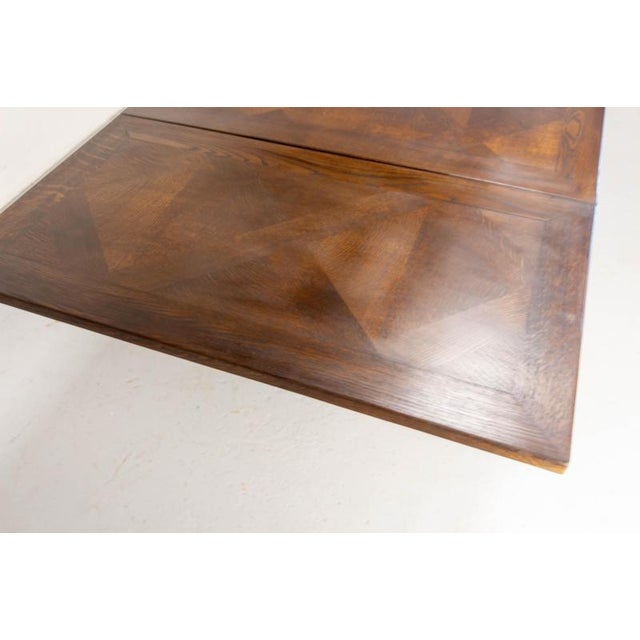Vintage Spanish Dining Table in Carved Oak, 1950 For Sale - Image 11 of 13