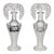 Pair of Hoffmann Art Deco Crystal Nude Figural and Grape Decanters, 1920's. For Sale