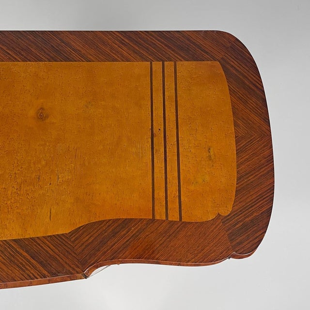 Art Deco Italian Wooden Bar Cabinet Mirrored Doors and Decorative Inlays, 1930s For Sale - Image 12 of 18