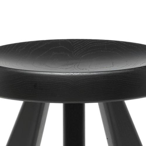 Modern Black Oak Meribel Stool by Charlotte Perriand for Cassina For Sale - Image 6 of 15