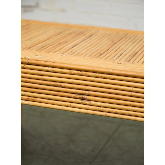 Mid 20th Century Post Modern Chunky Leg Sculptural Reeded Coffee Table For Sale - Image 11 of 12