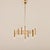 Mid-Century Modern Vintage Geometric Brass Chandelier from Gaetano Sciolari, 1970s For Sale - Image 3 of 13