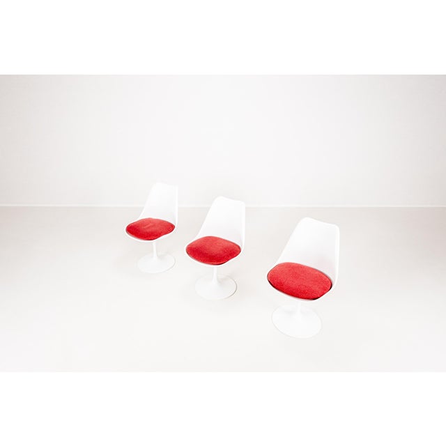 Red Vintage Tulip Dining Chairs by Maurice Burke for Arkana, England, 1960s, Set of 6 For Sale - Image 8 of 18