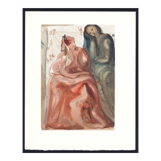 1963 Dalí Divine Comedy Engraving Purgatoire Chant 32 "L'Éveil De Dante" (Dante's Awakening) For Sale