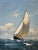 Late 20th Century Seascape Oil Painting "Sailboat on the Sea" by Charles Vickery, Framed For Sale In New York - Image 6 of 12
