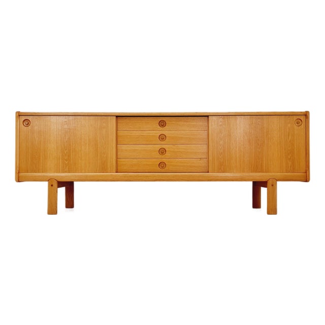 Danish Oak Sideboard by H.W Klein for Bramin, 1960s For Sale