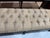 Arhaus Louis XVI style ebonized and custom upholstered bench or banquette. This piece is structurally sound, shows...