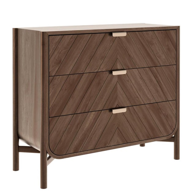 Contemporary Natural Walnut Marius Chest of Drawers by Harto For Sale - Image 3 of 5