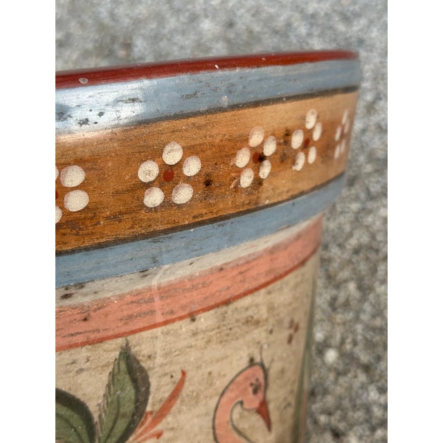 Vintage Tonala Mexico Ceramic Large Planter Pot For Sale - Image 9 of 12