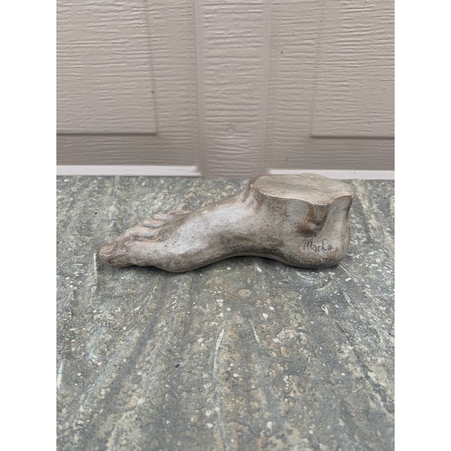 Late 20th Century Grand Tour Style Greek or Roman Plaster Foot Sculpture For Sale - Image 5 of 7