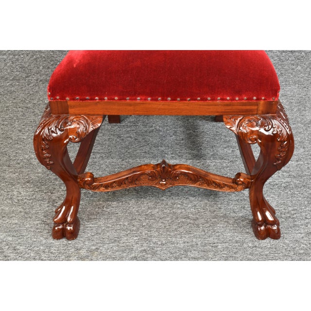 Vintage Renaissance Revival Style Fireside Accent Chair For Sale - Image 11 of 12