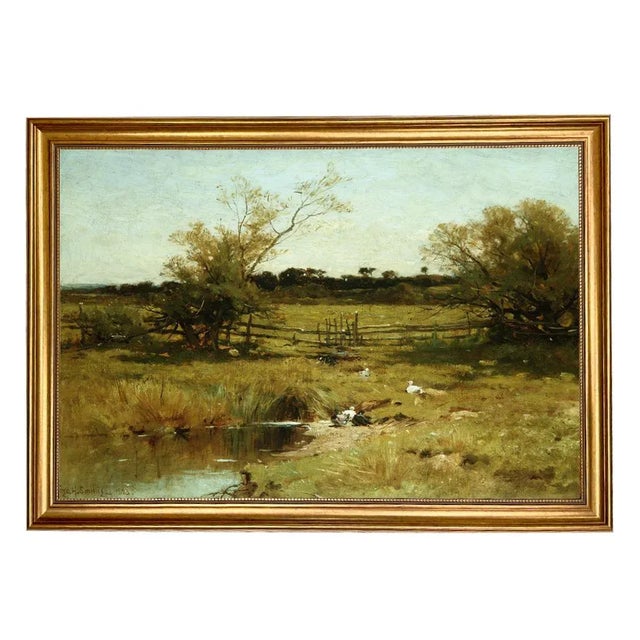 Not Yet Made - Made To Order Country Meadow Landscape 20x30" Print on Canvas, Framed For Sale - Image 5 of 5