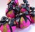 Handcrafted Hot Pink Leopard Cotton Ornaments – Set of 3, Gift Boxed For Sale - Image 4 of 4