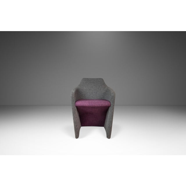 Set of Two (2) Post Modern "Bison" & "Venus" Lounge / Accent Chairs in Mohair by Simon Pengelly for Allermuir, United Kingdom, C. 2010s For Sale - Image 10 of 17