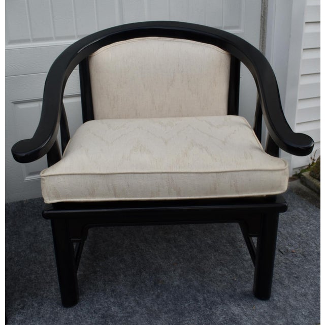 American of Martinsville Armchairs Vintage Horseshoe Ming Lounge Pair MCM For Sale - Image 12 of 15