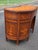 Late 19th Century Antique Continental Marquetry Inlaid Kidney-Form Desk With Satinwood Floral Inlay For Sale - Image 5 of 12