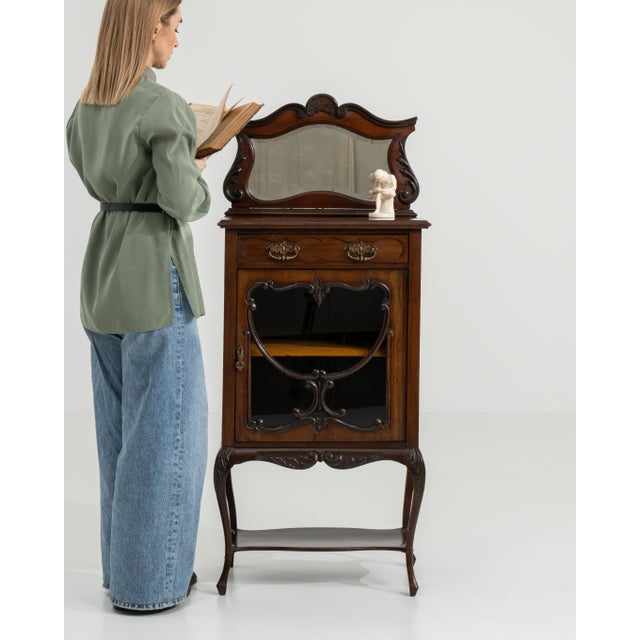 19th Century Victorian Slimline Cabinet For Sale - Image 9 of 13