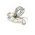 Late 20th Century Mikimoto Estate Akoya Pearl Brooch Pin Sterling Silver 7 MM For Sale - Image 4 of 10
