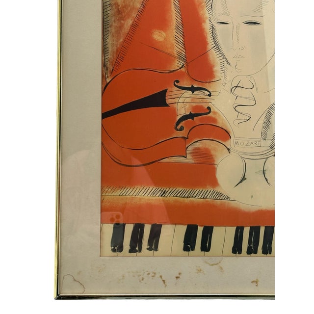 Raoul Dufy After Raoul Dufy “Homage to Mozart” XL Lithograph For Sale - Image 4 of 14