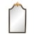 Christopher Guy Black Lacquer and Giltwood Beveled Wall Mirror 48x27 20thC For Sale