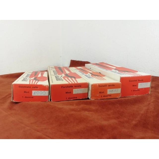 Cutlery Set for 12 by Gio Ponti for Fratelli Calderoni, Italy, 1960s, Set of 54 For Sale - Image 16 of 17