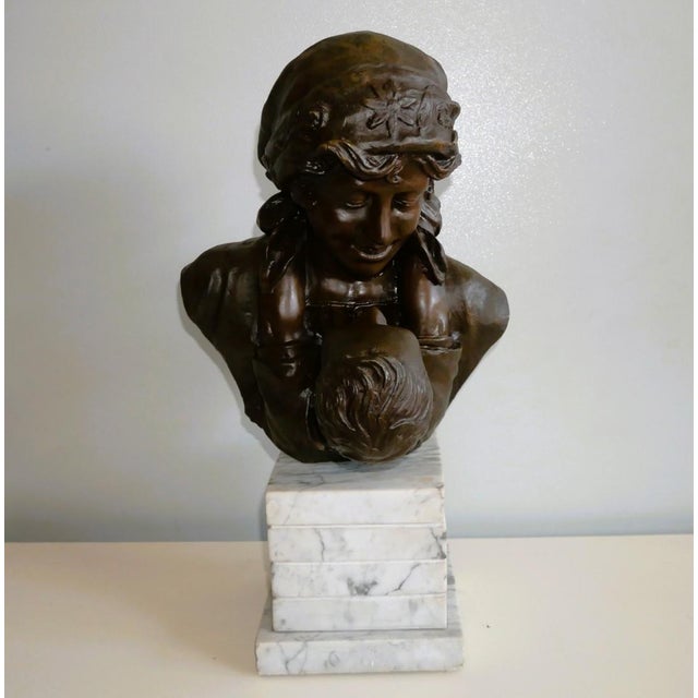 Unidentified, Maternity Bust, Late 19th Century, Bronze For Sale - Image 14 of 18