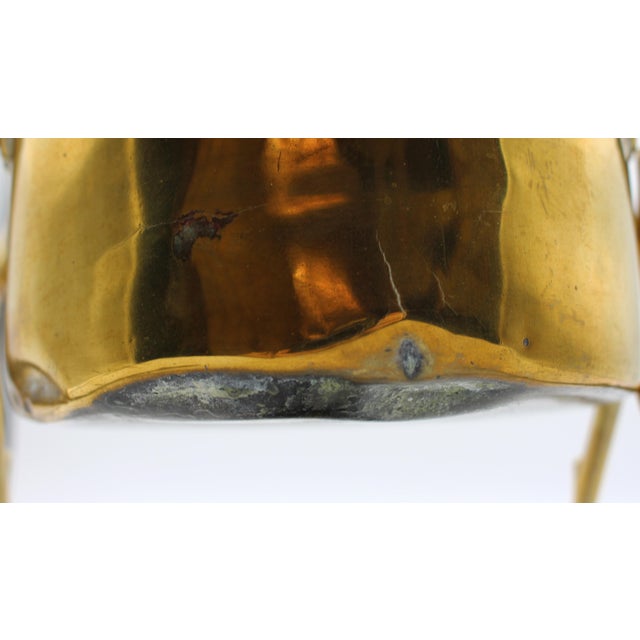 Wood Circa 1900 English Brass Tea Kettle on Stand For Sale - Image 7 of 7